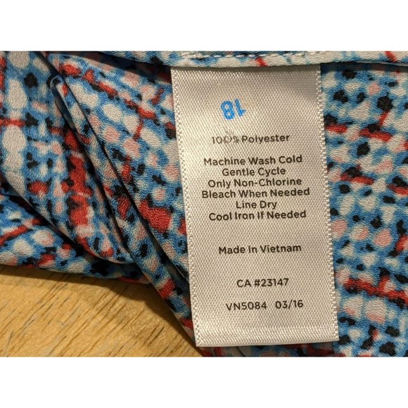 Talbots long sleeve hidden button tunic blouse L - Picture 7 of 7